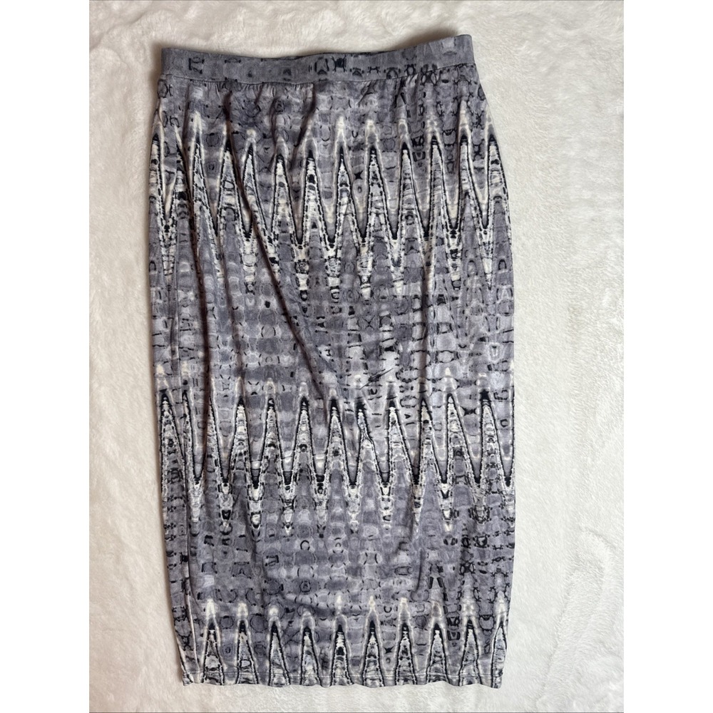 Matty M Womens Gray Tie Dye Stretch Pencil Midi Skirt Size S MB2840-1821CUS